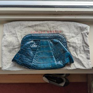 Lauren Merkin Croc Embossed Pattern Clutch